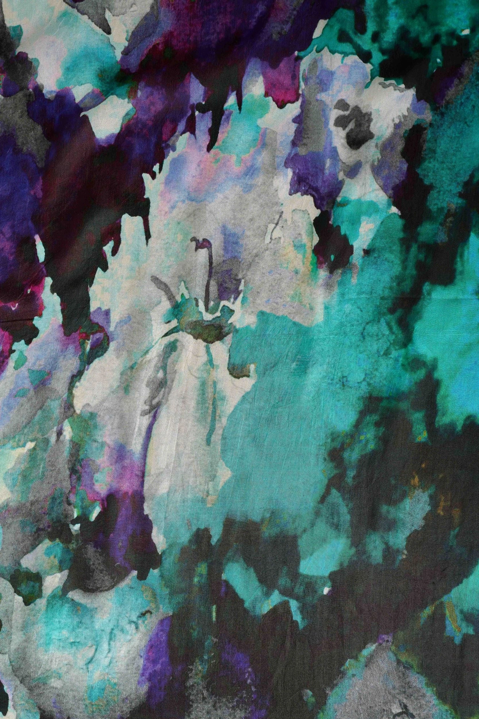Watercolour Silk Scarf - Multicolour