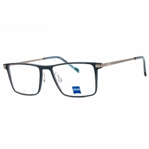 Zeiss Men's Eyeglasses - 56 mm Satin Avio Full Rim Rectangular Frame | ZS24144 405