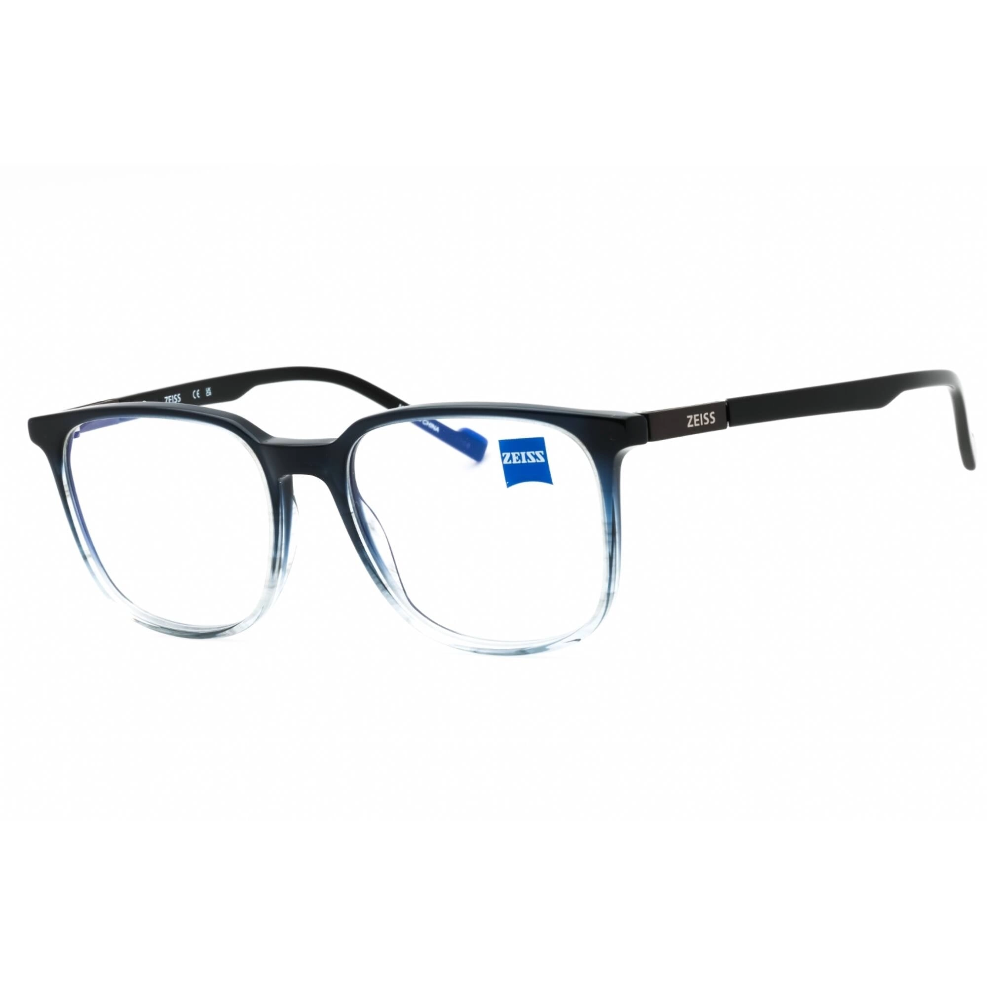 Zeiss Men's Eyeglasses - Blue/Grey Horn Acetate Full Rim Square Frame | ZS22524 418